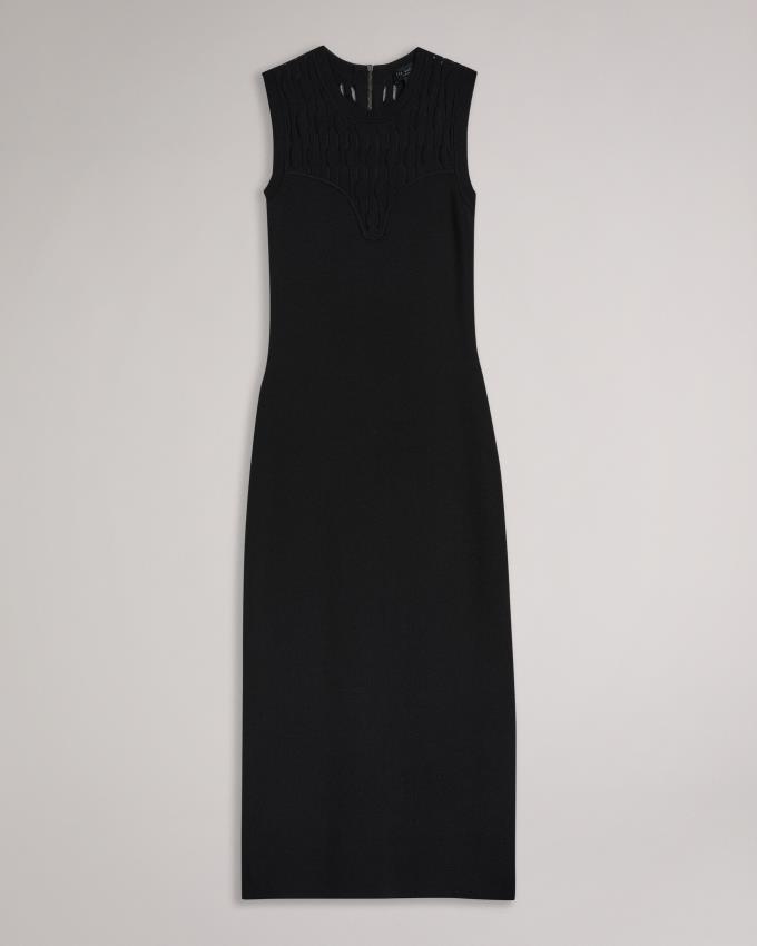 Peignoir Ted Baker Stitch Detailed Bodycon Noir Femme | HBU-85808884